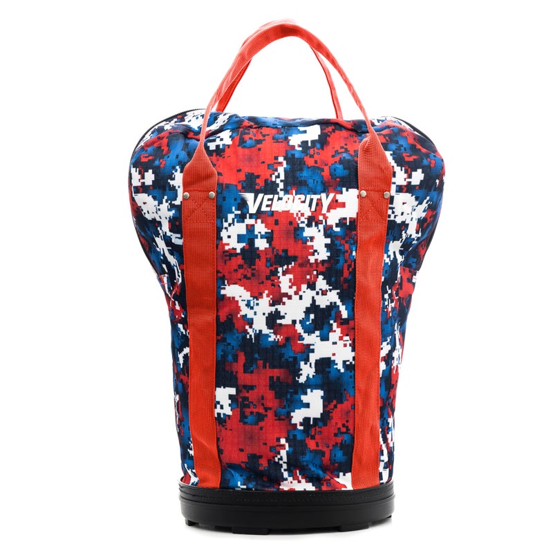 Velocity Heavy Duty Multipurpose Ball Bag with Durable Bottom - Holds up to 60-72 Balls - Ideal for Lacrosse, Baseball, Pickleball, Tennis & More, Black - Image 1
